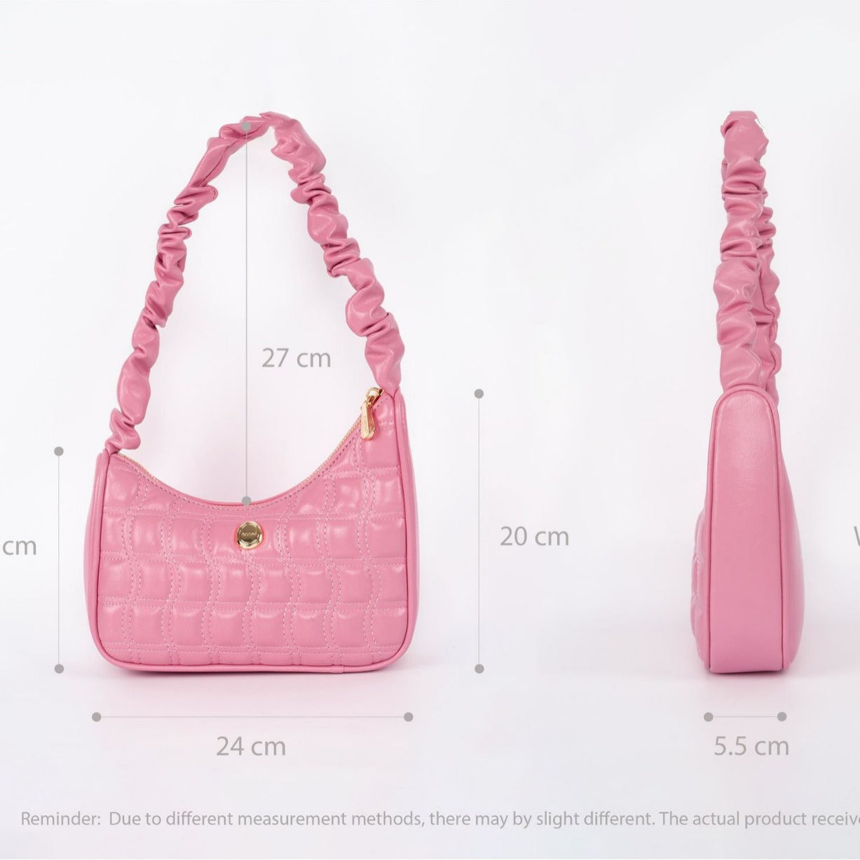 Women's Korean Minority Cloud Pleated Embroidered Underarm Armpit Bags