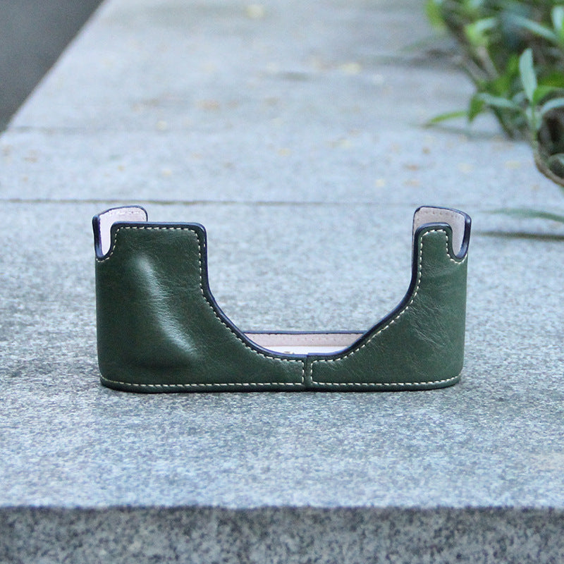 Leather With Tripod Design Protection Half Bags