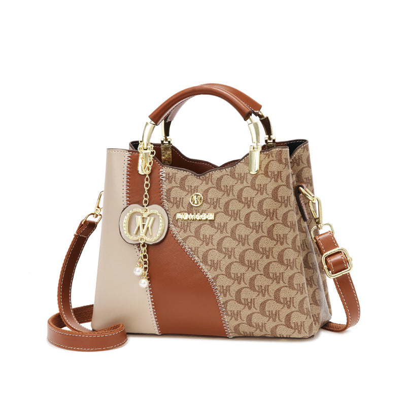 Printed Niche Versatile Elegant Retro Affordable Handbags