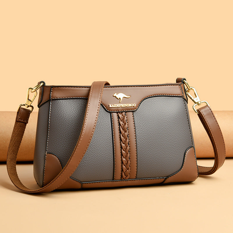 Women's Trendy Fashion Color Contrast Mother Bags