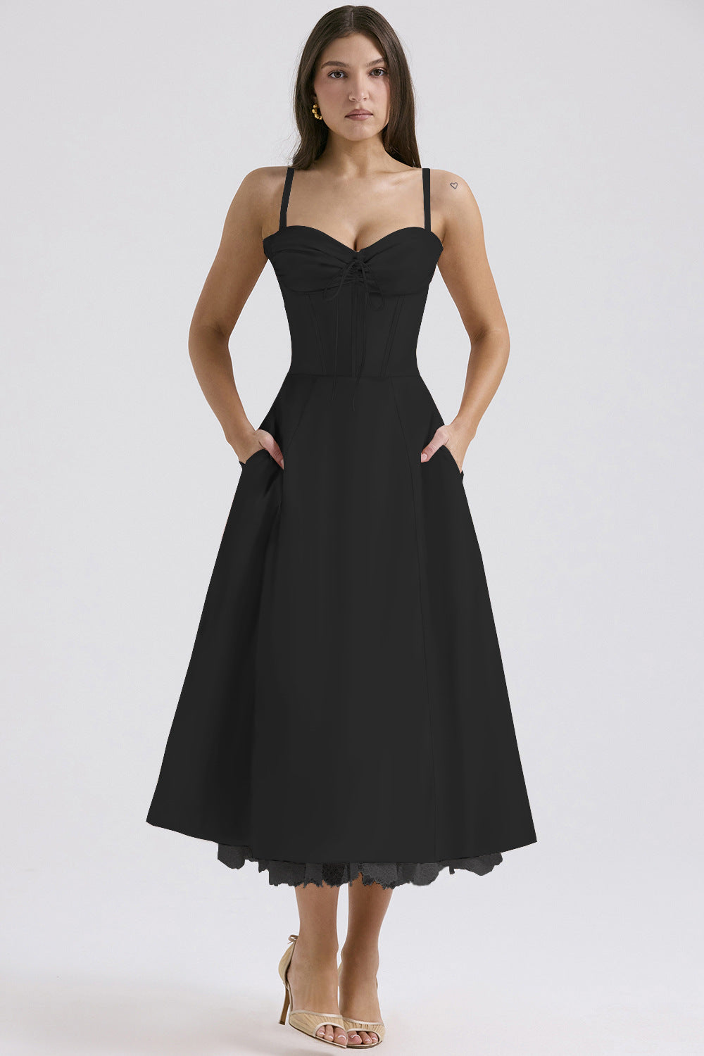 Elegant Floral Series French Summer Strap Dresses