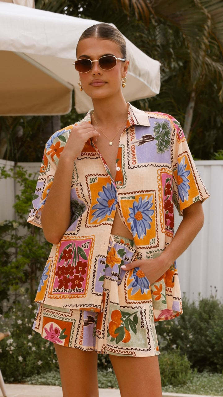 Classic Glamorous Fashion Printed Casual Shirt Cardigans