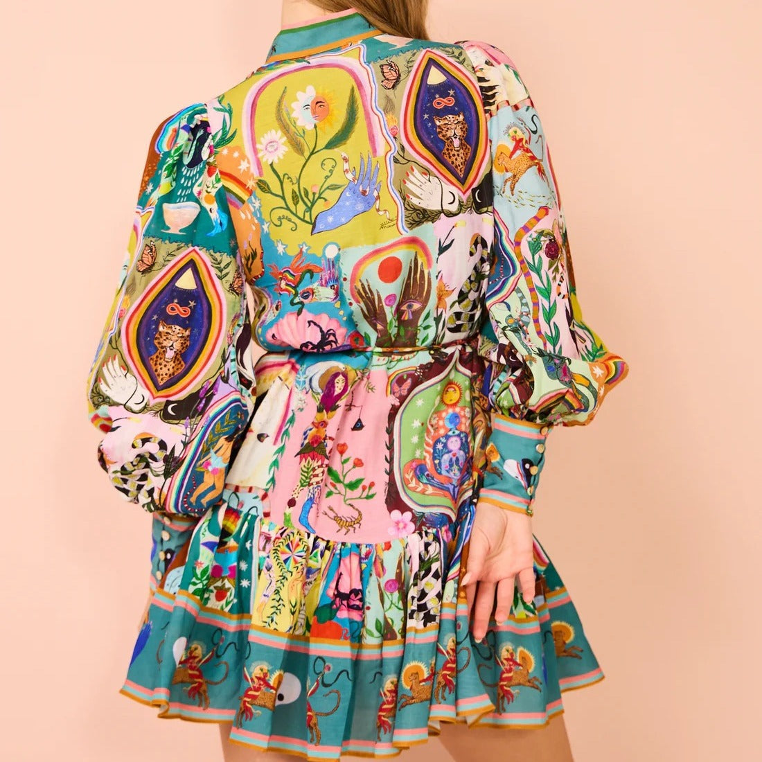 Casual Fashion Printing Shirt Temperament Wild Dresses