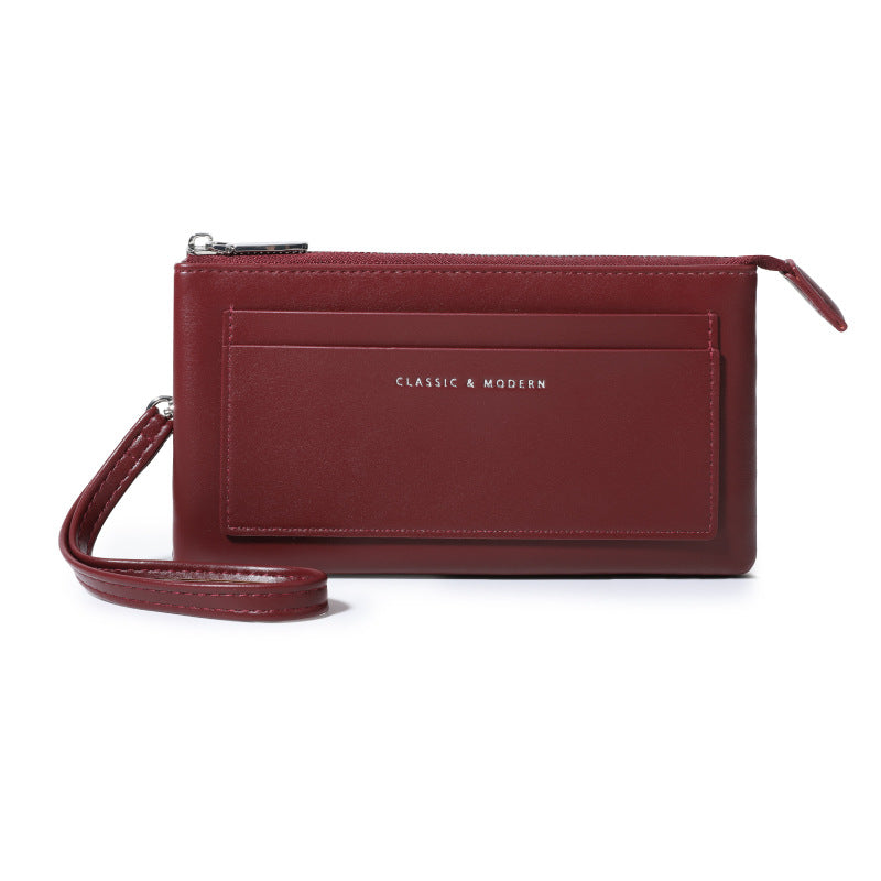 Durable Versatile Fashion Denim Texture Zipper Ladies Wallet