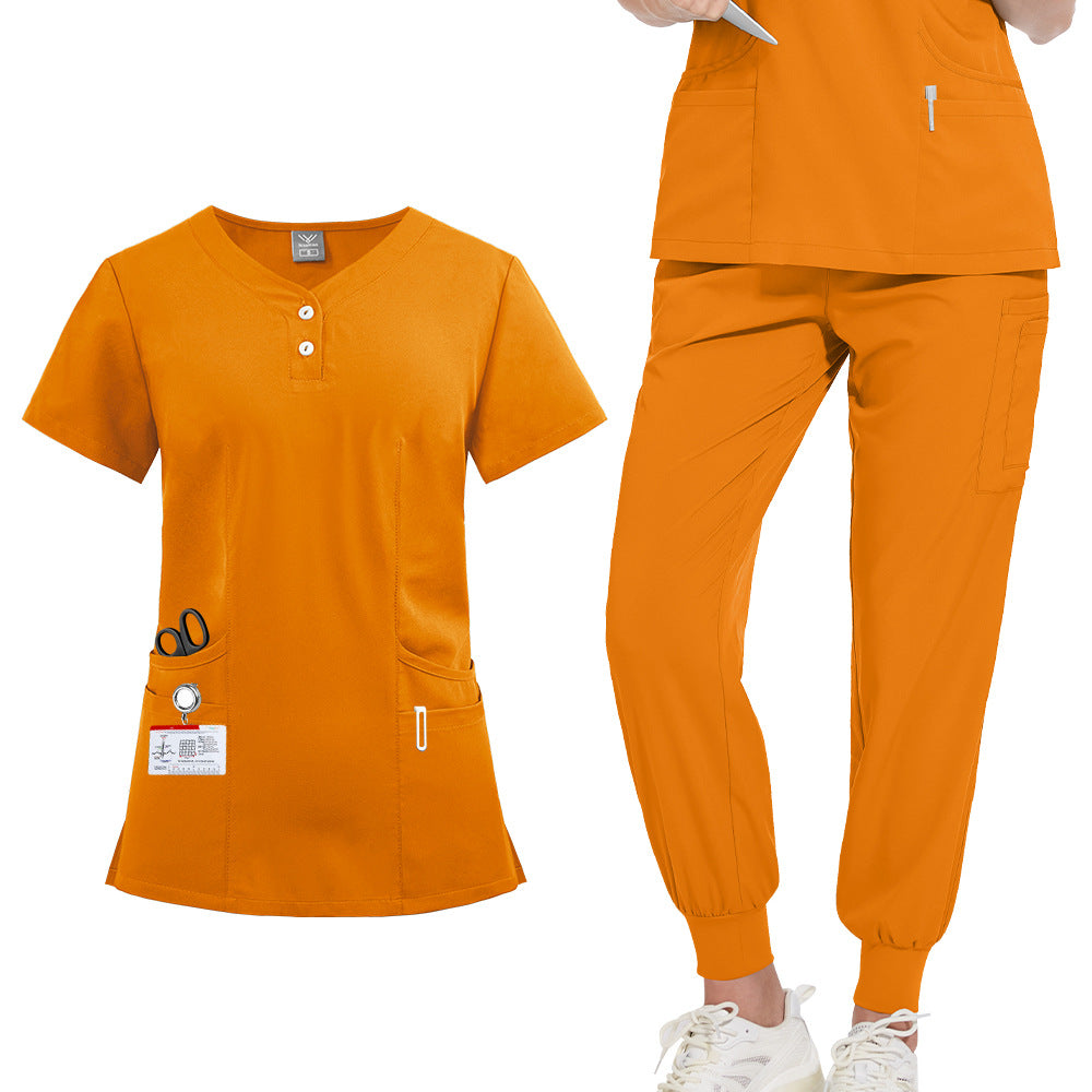 Women's & Men's Doctors Nurses Hand Washing Solid Color Uniform