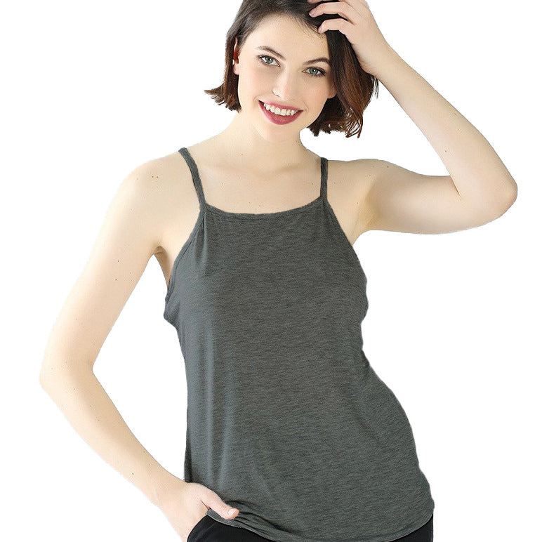 Women's Bamboo Fiber Camisole Front Back With Tops
