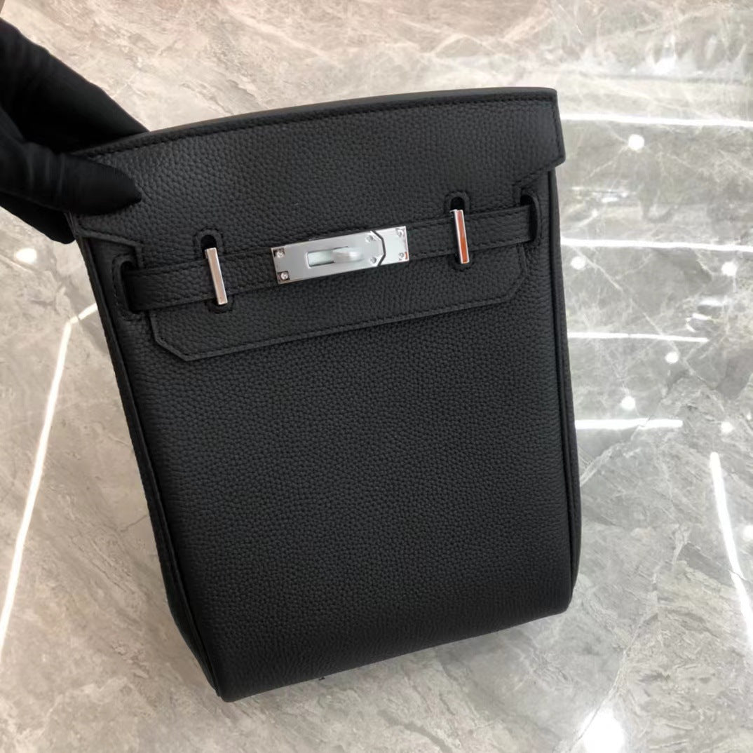 Women's Unisex Genuine Cattlehide Leather Surface Kelly Bags