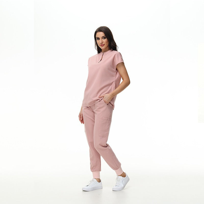 Women's Collar Slim Fit Slimming Stomatological Hospital Pet Shop Uniform