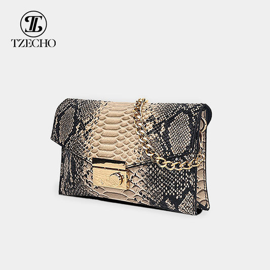 Women's Pattern Three-dimensional Underarm Large Capacity Genuine Shoulder Bags