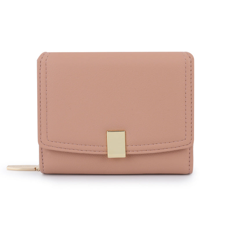 Women's Clutch Multiple Slots Style Niche Solid Ladies Wallet