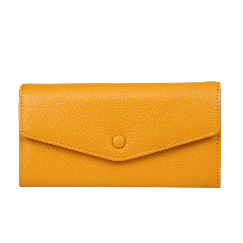 Women's Mid-length 2 Fold Envelope Multi Slots Ladies Wallets