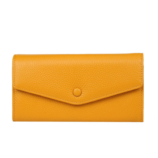 Women's Mid-length 2 Fold Envelope Multi Slots Ladies Wallets