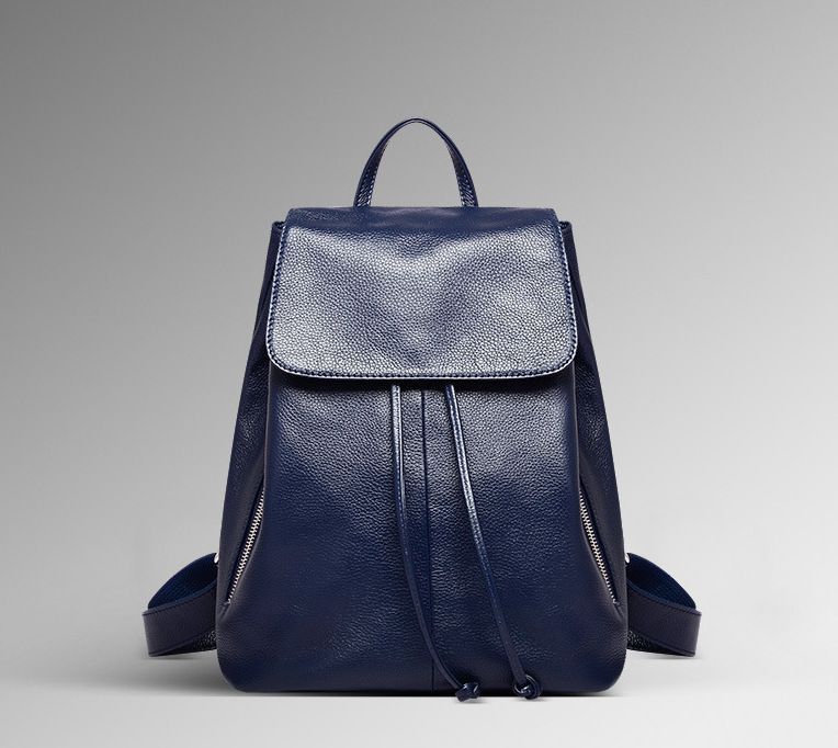 Women's Korean Style Trendy Genuine Leather First Backpacks