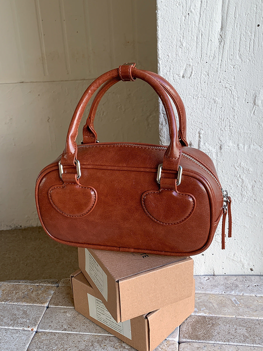 Women's Korean Style Color Contrast Patchwork Mobile Handbags