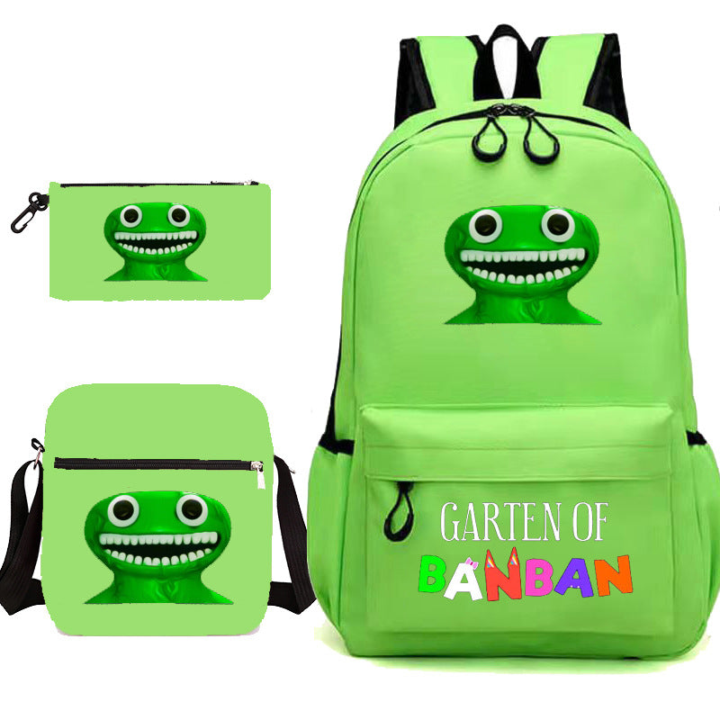 Elegant Unique Garden Game Pencil Three-piece Elementary School Students' Schoolbags