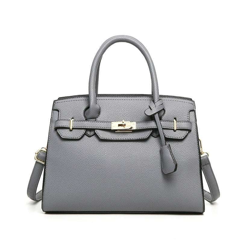 Women's Textured Portable Platinum Korean Style Large Tote Bags
