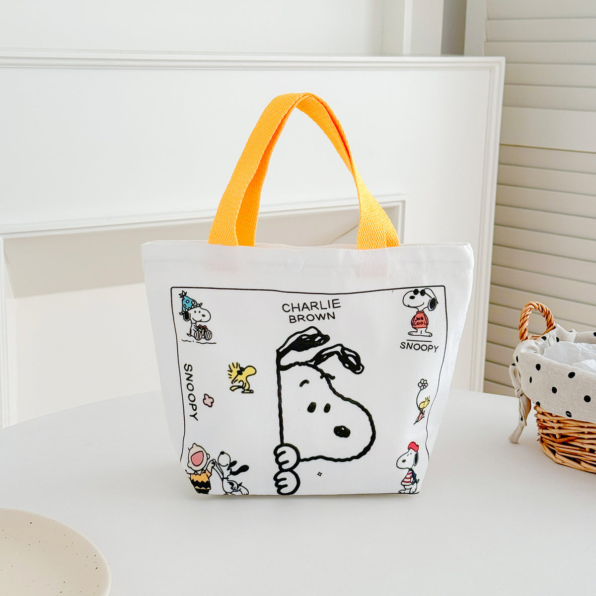 Women's Daily Gift Portable Lunch Cute Cartoon Women's Handbag