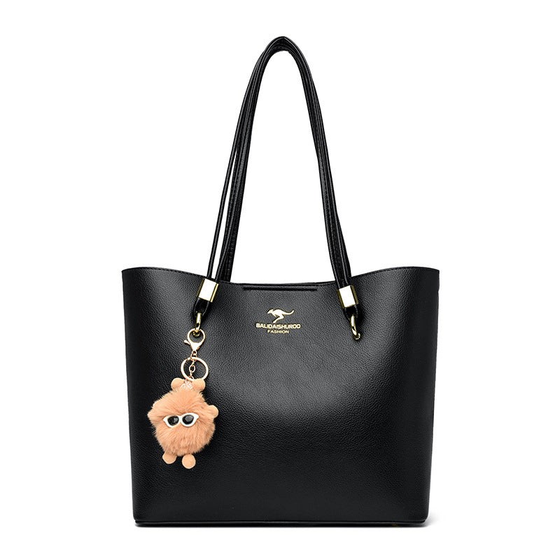 Women's Solid Color Texture Underarm Commute Cute Handbags