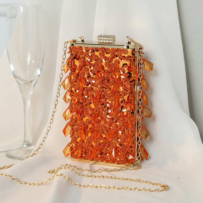 Women's Retro Handmade Beaded Dinner Vertical Banquet Evening Bags