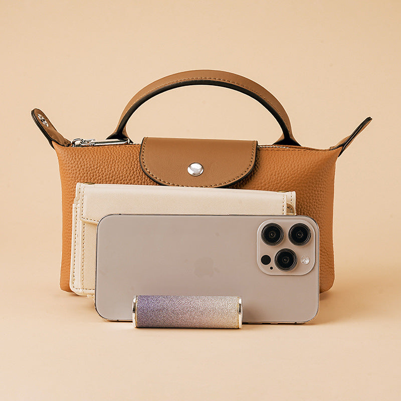 Women's Light Luxury Minority First Layer Leather Purses