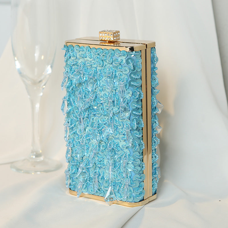 Women's Retro Handmade Beaded Dinner Vertical Banquet Evening Bags