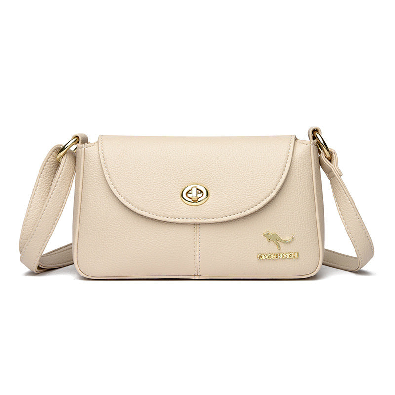 Women's Fashionable High-grade Simple Soft Leather Shoulder Bags