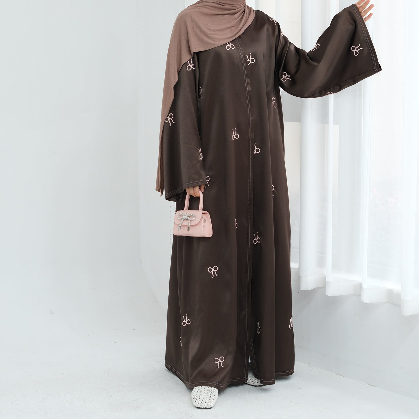 Trendy Unique Elegant Turkish Bow Embroidered Cardigans