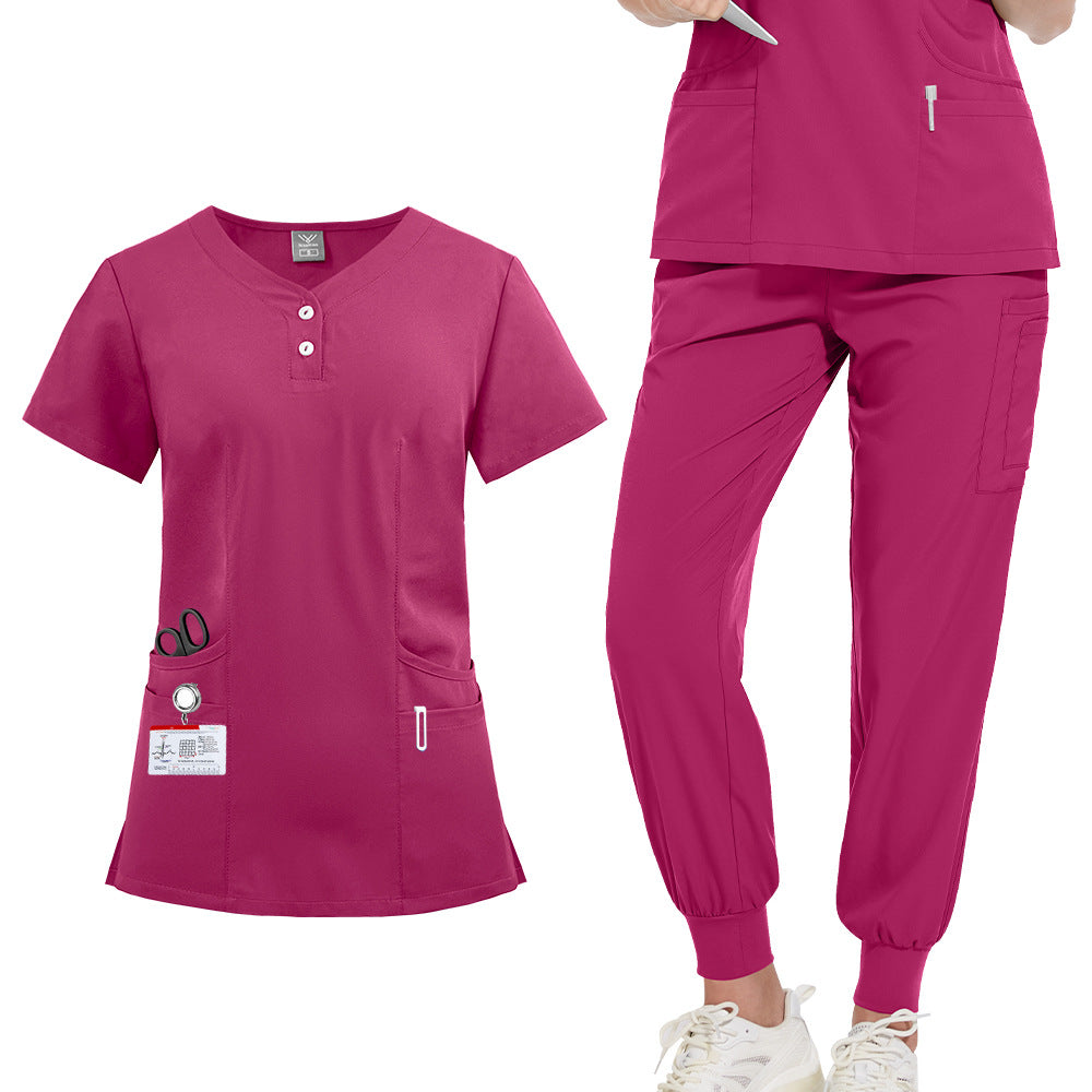 Women's & Men's Doctors Nurses Hand Washing Solid Color Uniform