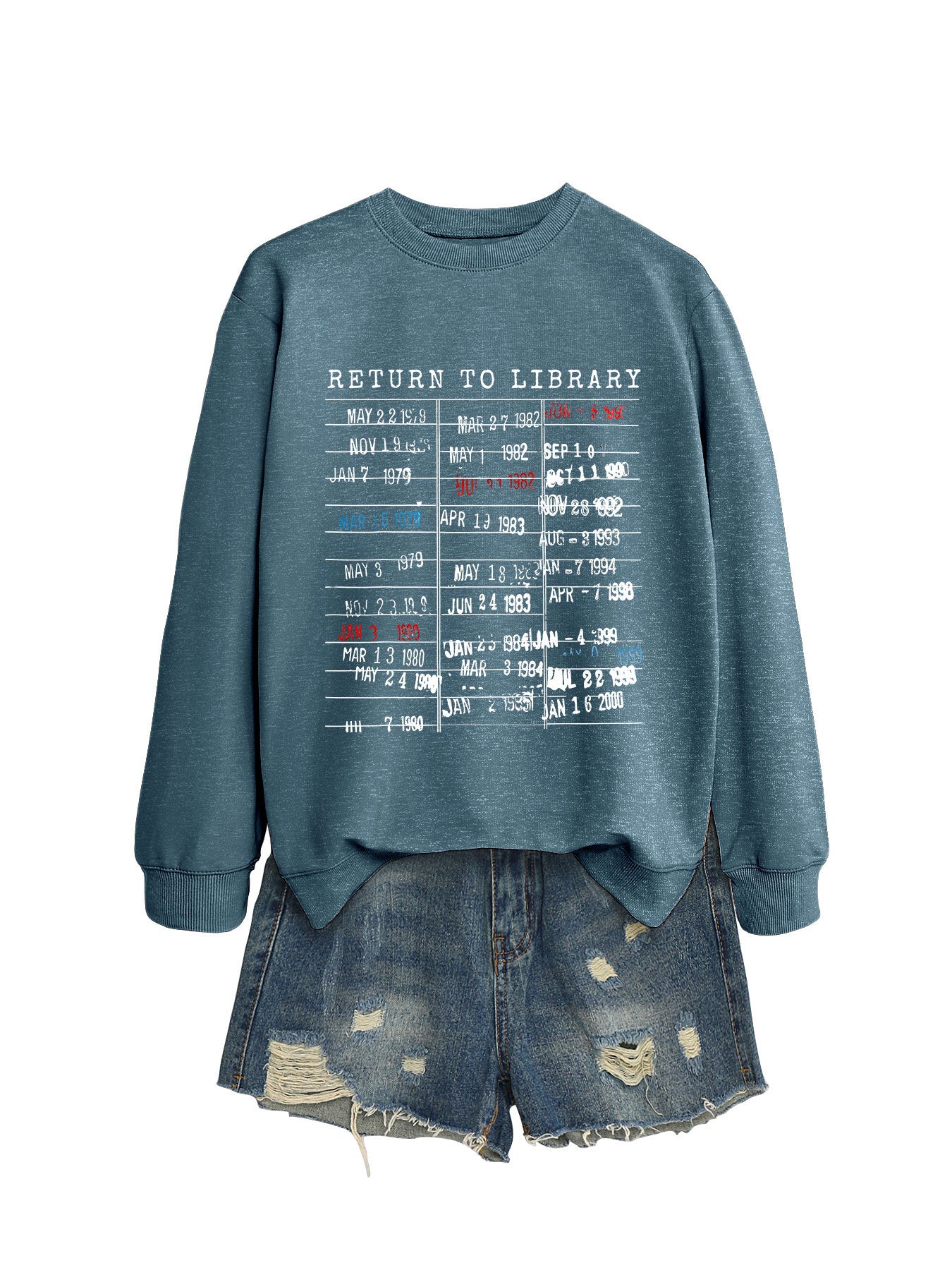 Women's Personalized Printed Fashion Round Neck Loose Sweaters