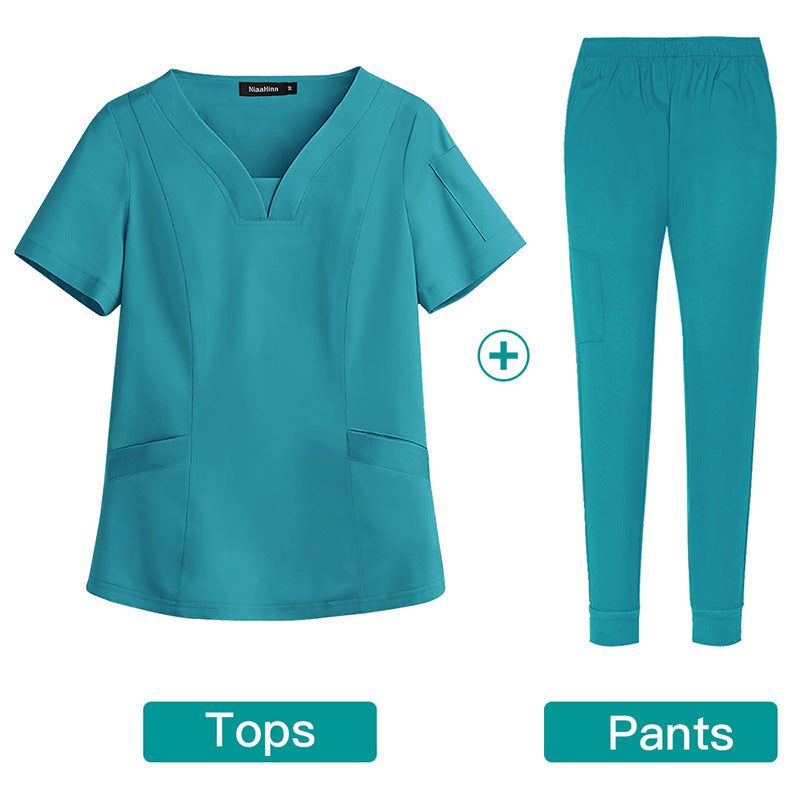 Hand Washing Elastic Medical Work Clothes Oral Dentist Operating Uniform