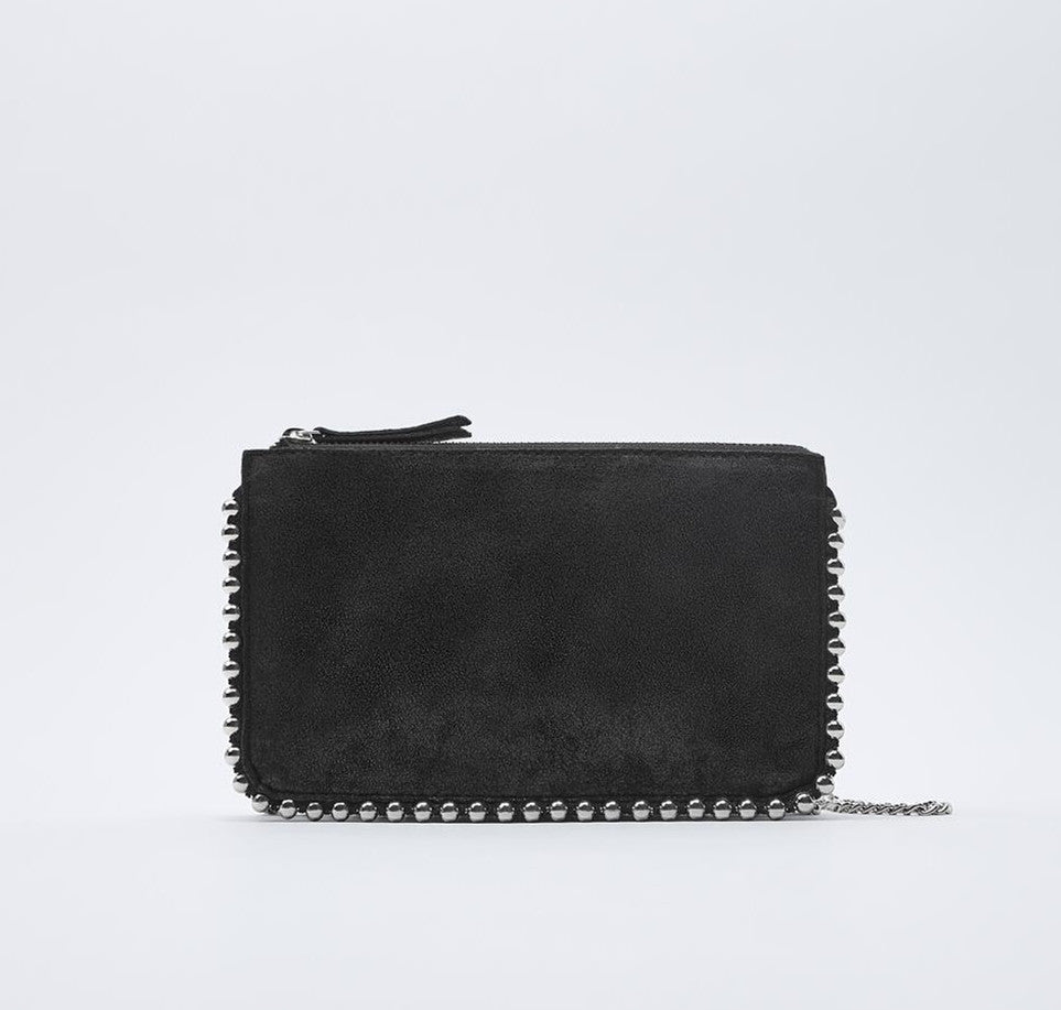 Women's Z's Chain Textured Fashion Rivet Ornament Crossbody Bags