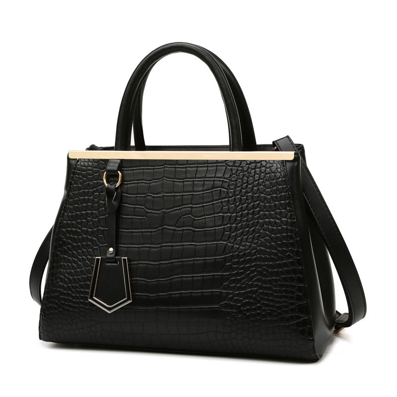 Women's Stone Pattern Patchwork Three-piece Set Mother Shoulder Bags