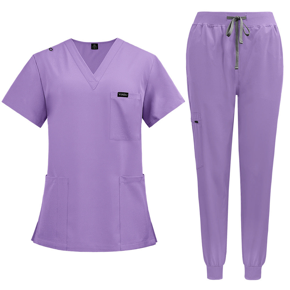 Color Operating Room Sleeve Hand Washing Female Uniform