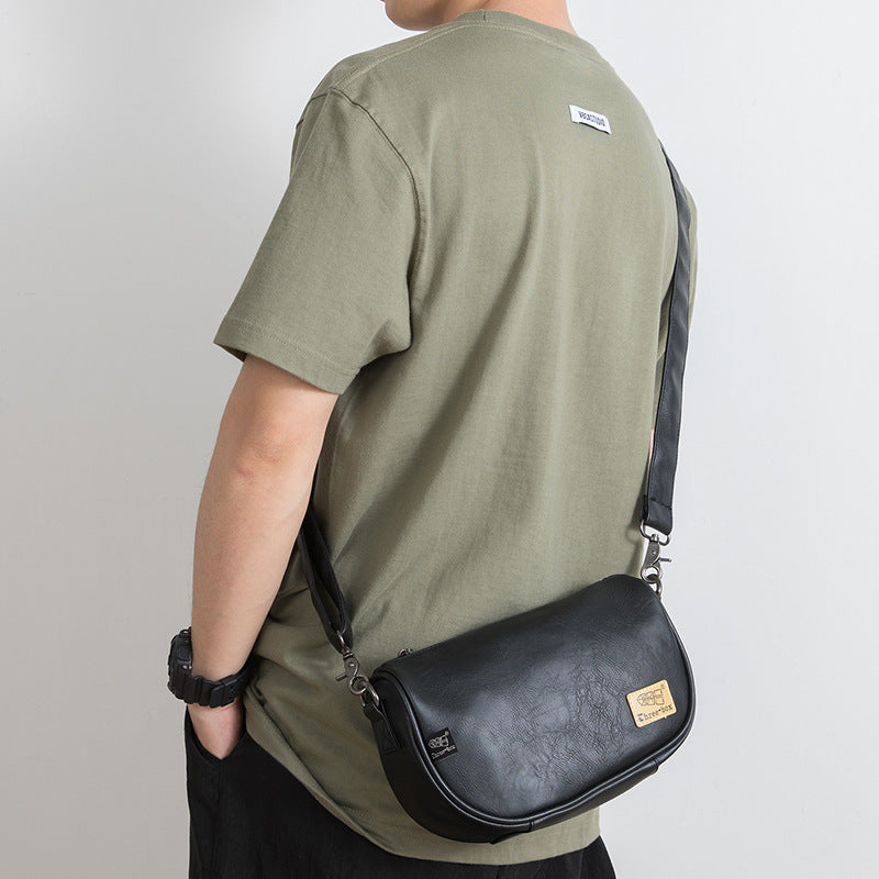 Men's Fashion Leather Leisure Korean Style Retro Men's Messenger Bags