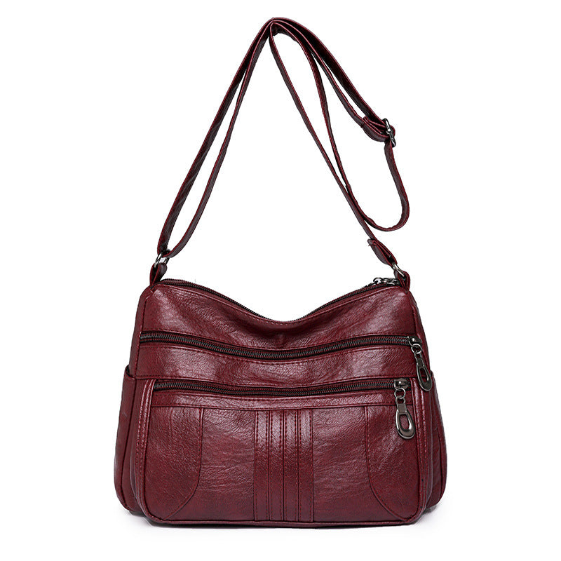 Women's Leather Large Capacity Fashion Simple Classy Women's Messenger Bag