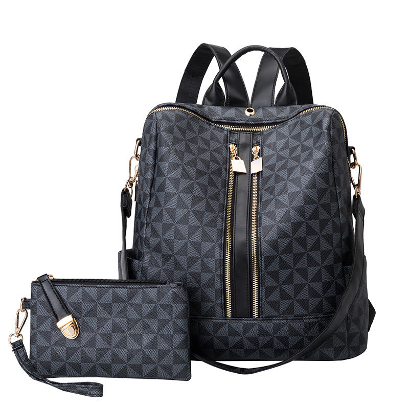 Women's Slouchy Fashion Printed Korean Retro Backpacks