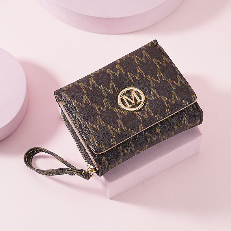 Women's Short Boom Three Fold Fashion Simple Purses