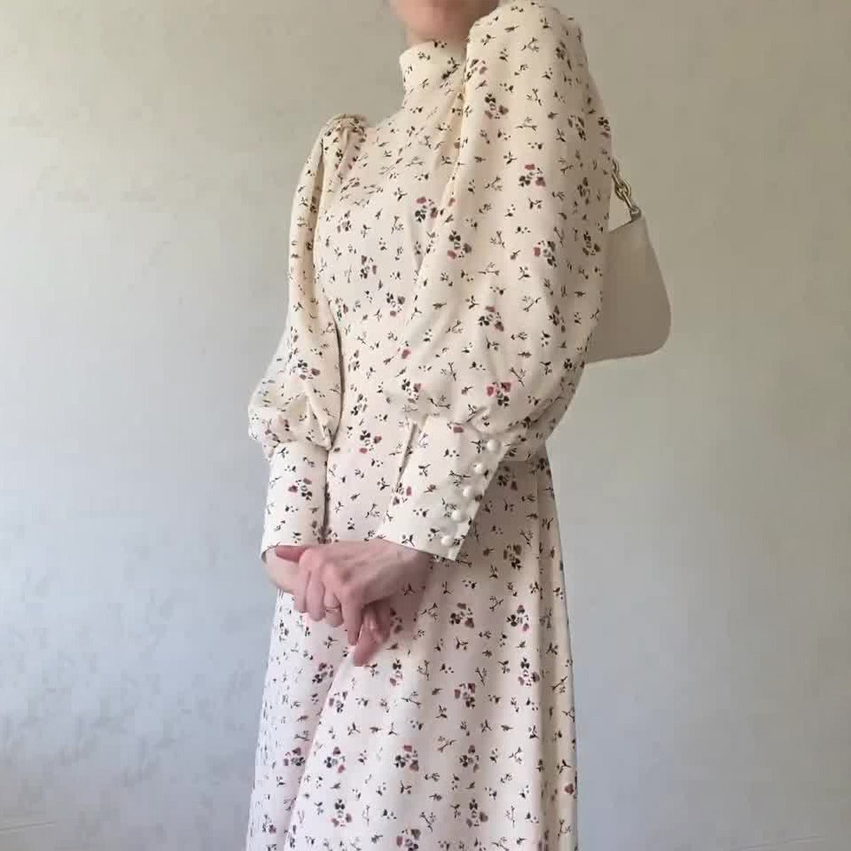 Autumn Gentle Loose Floral Dress Sense Dresses