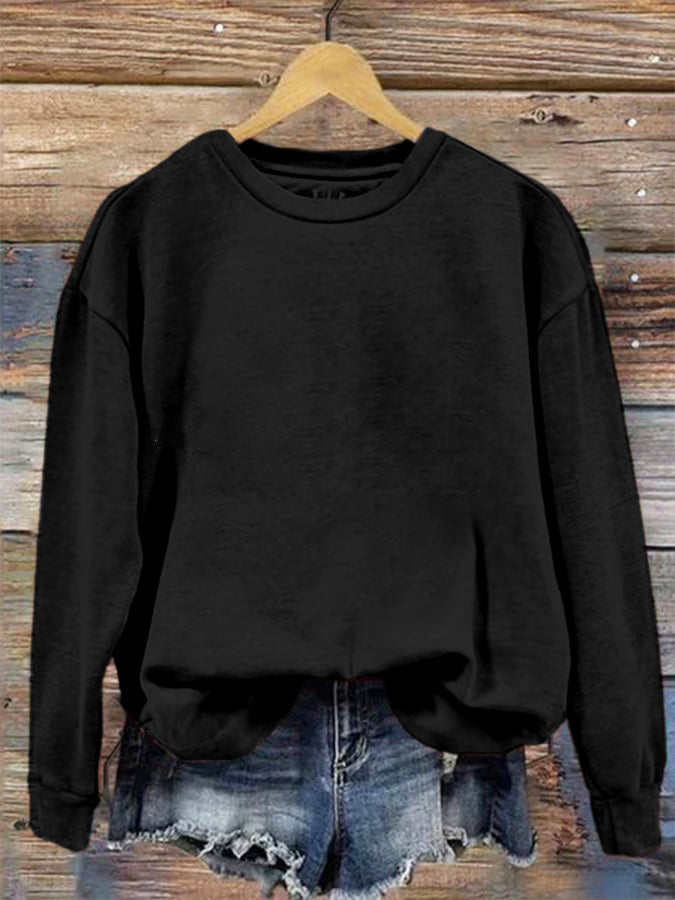 Round Neck One Piece Change Printing Sweaters