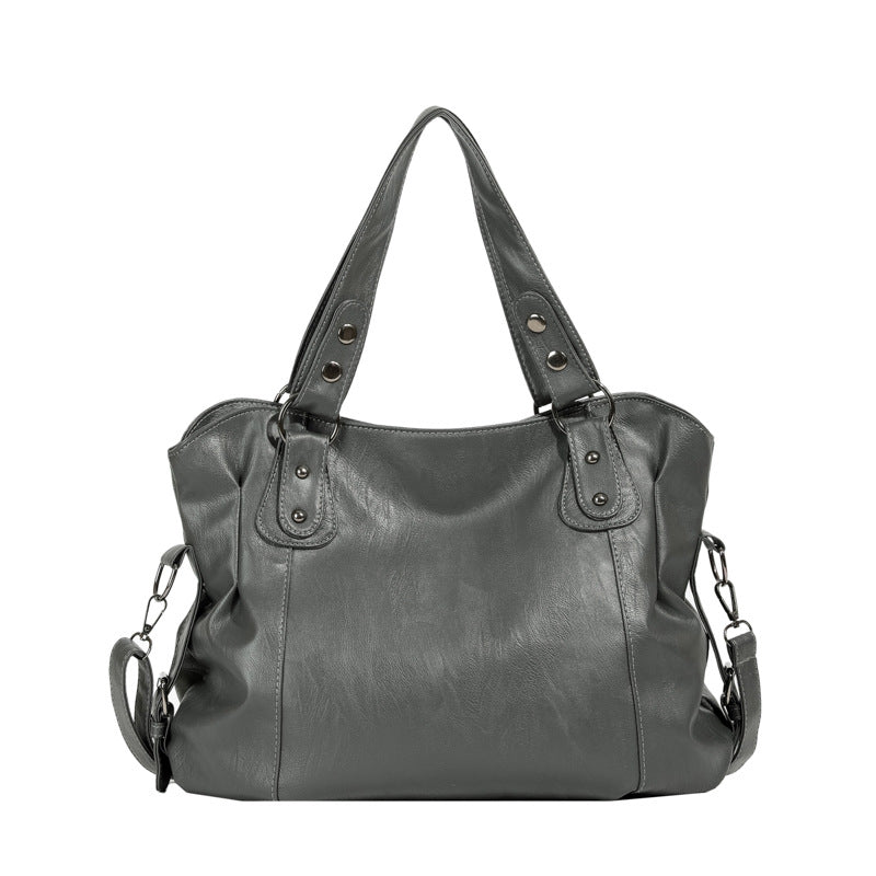 Women's Texture Portable Commuter Underarm Large Capacity Bags