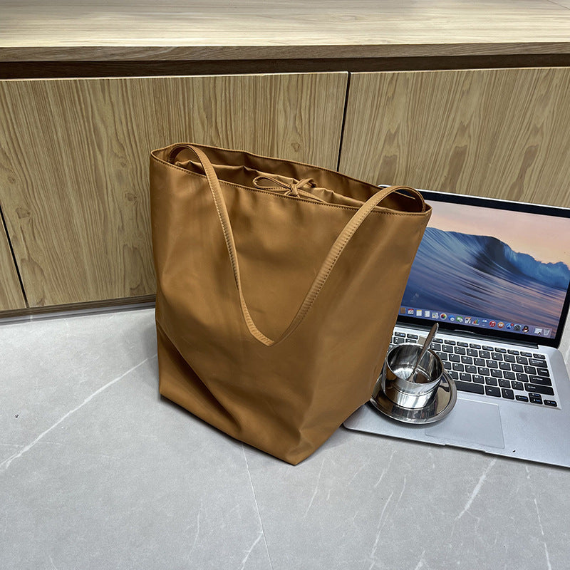 Women's Oxford Cloth Hand Holding Large Capacity Bucket Bags