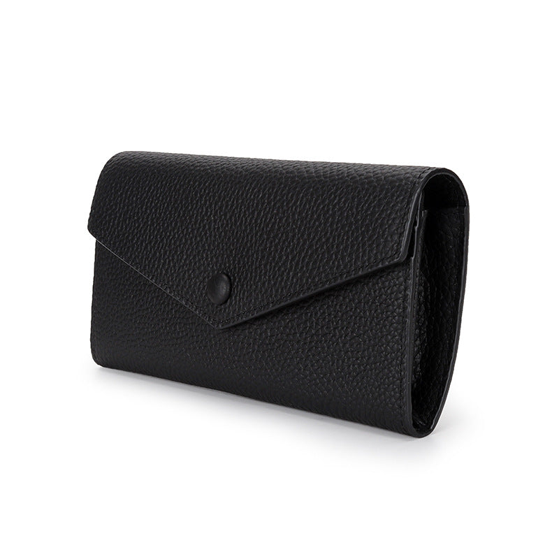 Women's Pure Leather Long Genuine Large Capacity Ladies Wallets