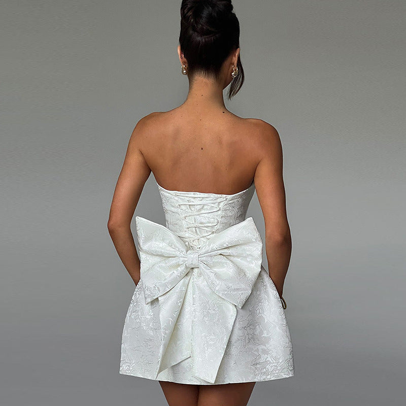 Women's Summer Fashion Style Elegant Sexy Jacquard Dresses