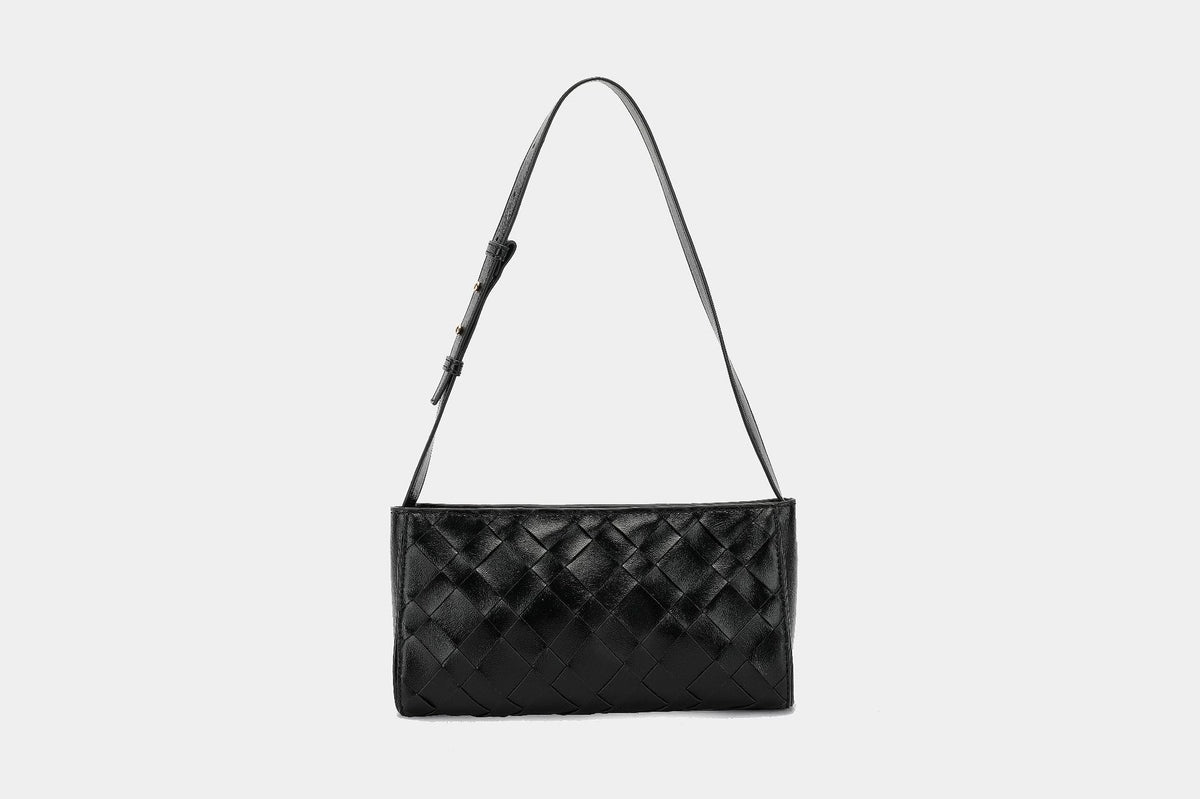 Mahjong Solid Color Fashion Simple Handmade Women's Shoulder Bag