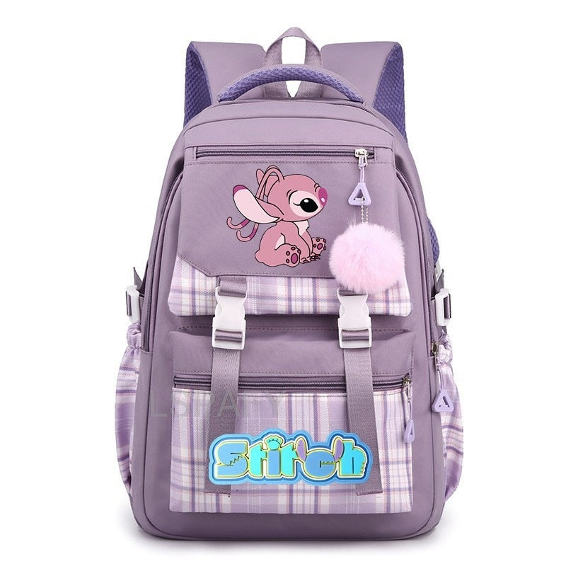 Children's Star Stitch Schoolgirl Young Cartoon Backpacks