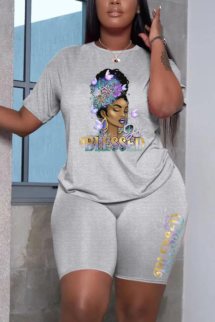 Women's Classy New Printed Casual Two-piece Suits