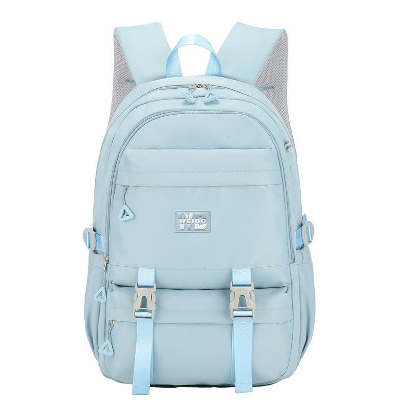 Women's Korean Style Simple Large Capacity Nylon Backpacks