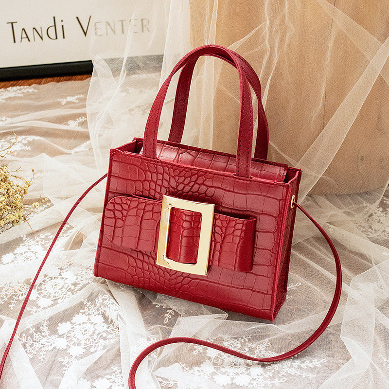 Women's Fashion Mini Hand Crocodile Pattern Women's Handbag