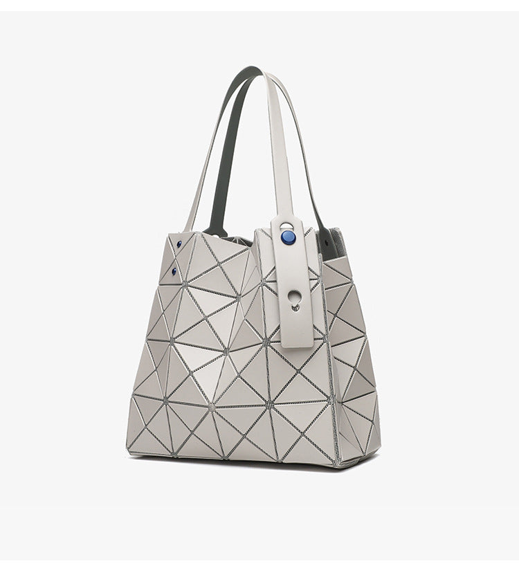 Women's Niche Geometric Diamond Pattern Box Crystal Handbags