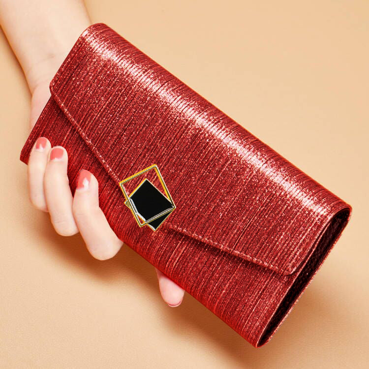 Women's Long Genuine Leather Design Fashion Elegant Ladies Wallets